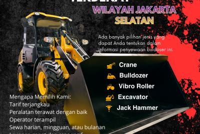 Harga Sewa Bulldozer Jakarta Selatan | Rental Alat Berat Terdekat