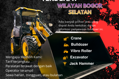 Harga Sewa Bulldozer Bogor Selatan Terbaru untuk Proyek Skala Kecil hingga Besar