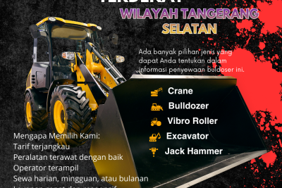 Harga Sewa Bulldozer Tangerang Selatan untuk Proyek Perumahan & Komersial