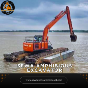 Sewa Amphibious Excavator Terdekat | Rental Alat Berat Terbaru